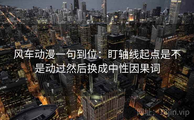 风车动漫一句到位：盯轴线起点是不是动过然后换成中性因果词